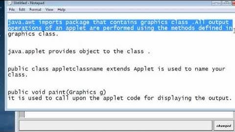how to make a simple applet viewing program