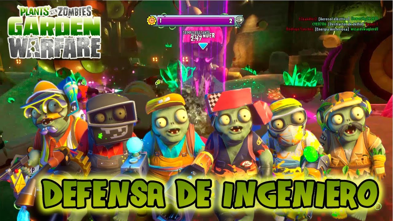 Defensa de Ingeniero | Plantas vs Zombies Garden Warfare 2 - YouTube
