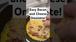 How do I make a bacon and cheese omelette? #shorts