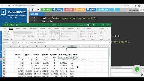 Bisection Method in C++