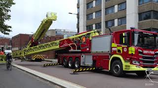 20 May 21, 999 in Motion. LFB 64m TL Integration Training. Knightsbridge Barracks, SW7