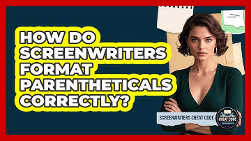 How Do Screenwriters Format Parentheticals Correctly? - Screenwriter