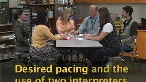 Using an interpreter during a Parent and Teacher meeting