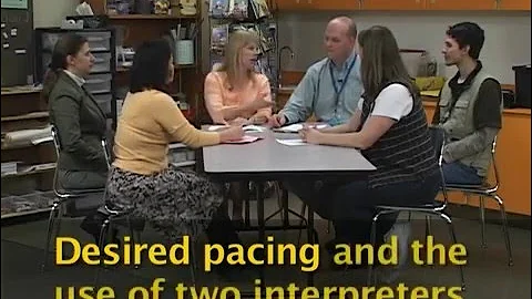 Using an interpreter during a Parent and Teacher meeting