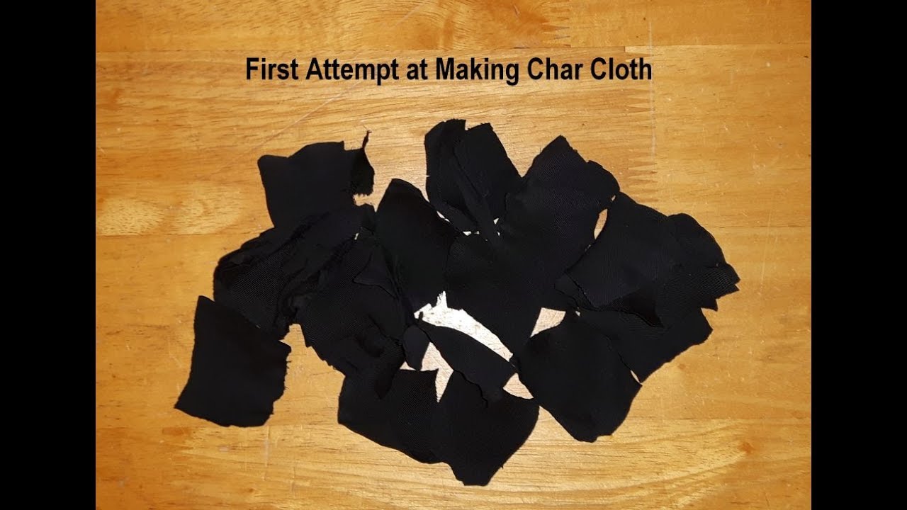 First Attempt at Making Char Cloth