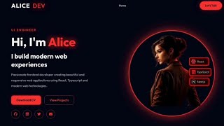 How to Create a Portfolio Website Using HTML, CSS and JS - Easy Tutorial #website #portfolio