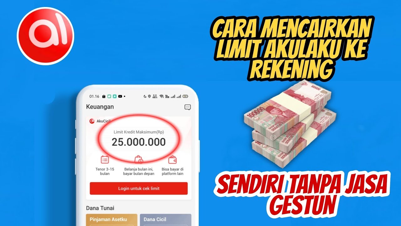 Cara Mencairkan Limit Akulaku ke Rekening Bank terbaru | gestun akulaku ke rekening bank - YouTube
