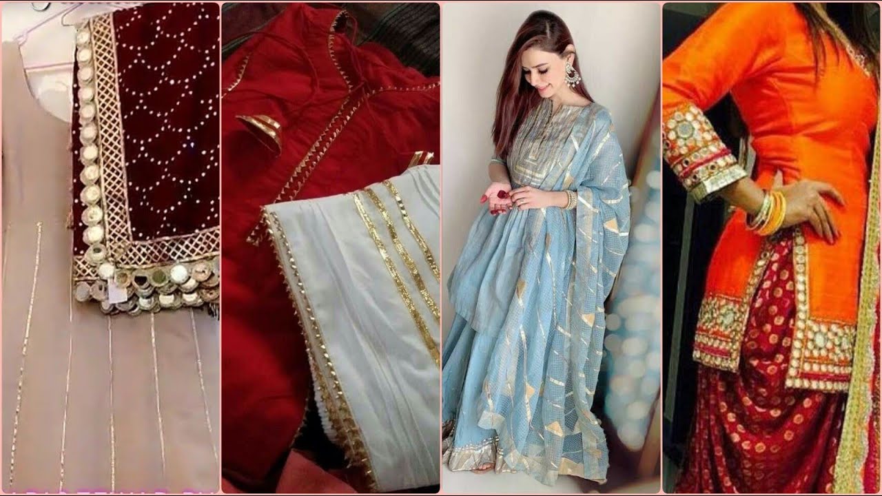 Gorgeous &New style Gota Work dresses Designs - YouTube