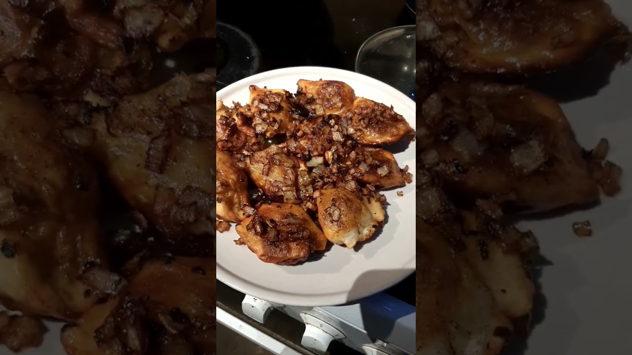 pierogi with fried onion