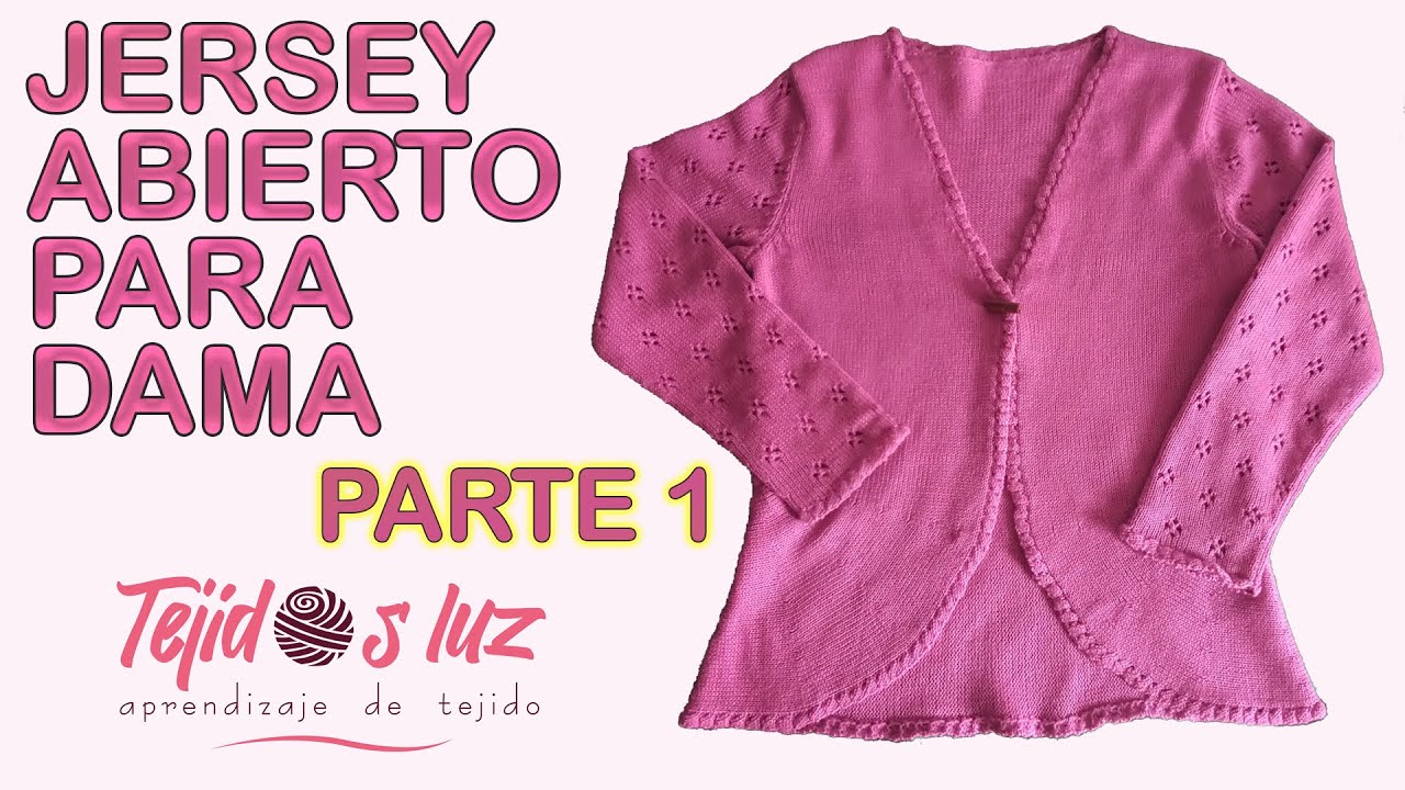 JERSEY O REBECA EN TEJIDO ATRAVESADO CON LA TÉCNICA DE VUELTAS ACORTADAS (PARTE 1)