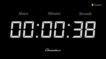 38-Second Timer | Clean and Sleek Countdown