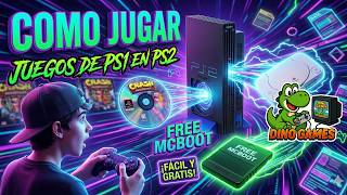Cómo Jugar PS1 en PS2 FACIL desde USB (Free McBoot ) 2026 - Dinogames