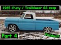 We finish the 1965 Chevy c10 for now that has been swapped onto a trailbazer SS chassis.