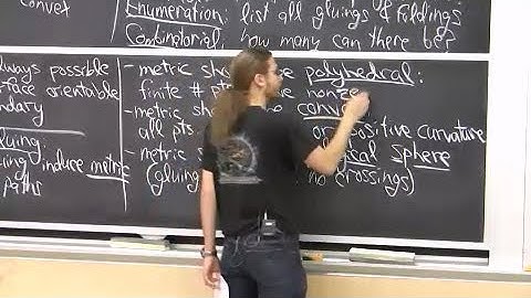 Geometric Folding Algorithms; Linkages, Origami, Polyhedra - MIT - Lec 17