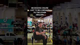 When they bid, I bid. Letting the other dealers at the auction know I am always watching! #auction