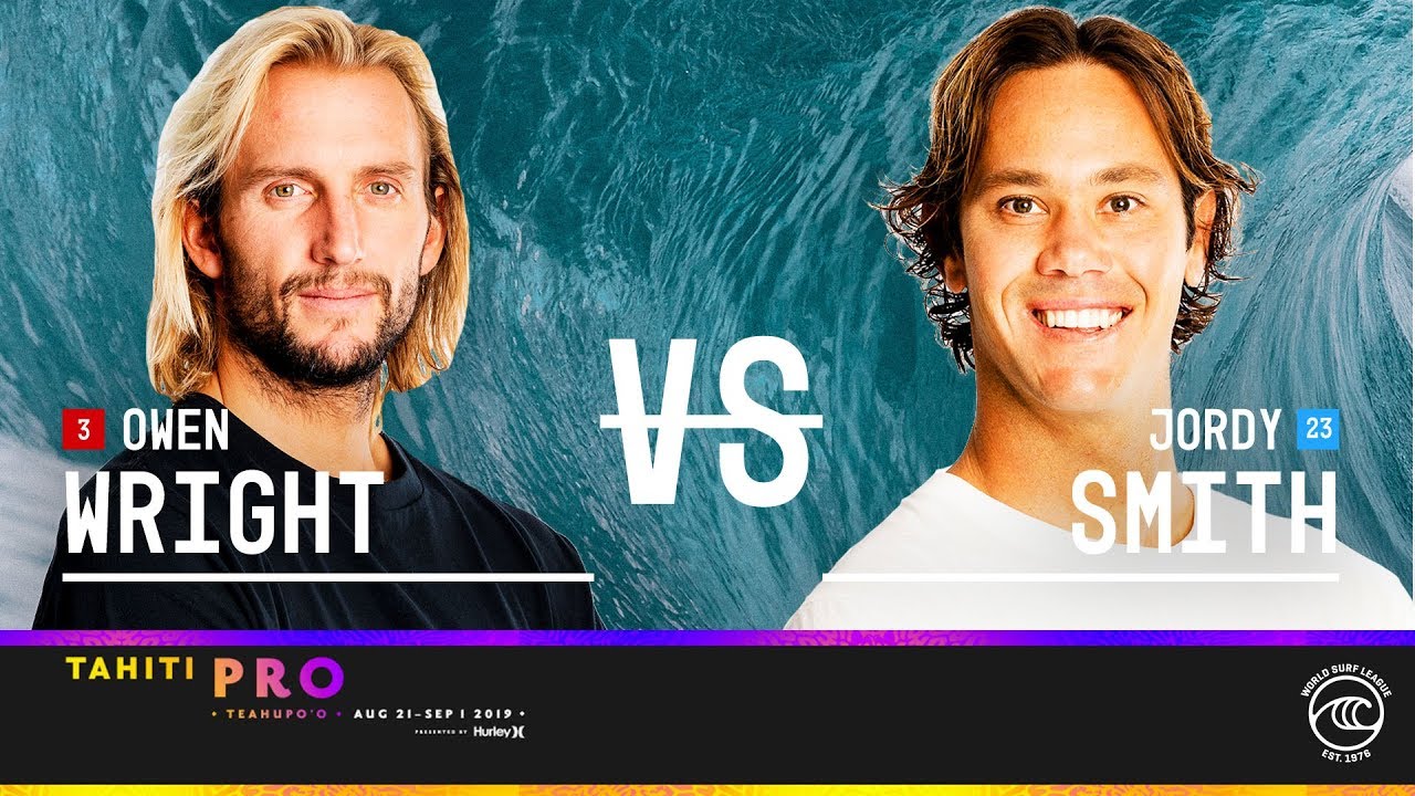 surfers security Owen Wright vs. Jordy Smith - Semifinals, Heat 1 - Tahiti Pro Teahupo'o 2019