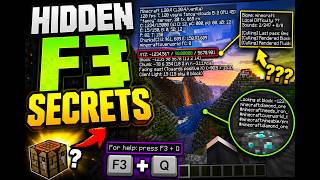HIDDEN F3 SECRETS YOU DIDN'T KNOW#minecraft #f3 #secret