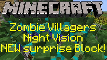 Minecraft Update 1.4 Preview -  Baby Zombie Villagers, NEW surprise Block, Night Vision and MORE!
