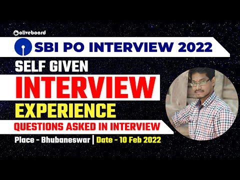 Self Given Experience SBI PO Interview 2022 || Bhubaneswar || SBI Interview Questions Asked