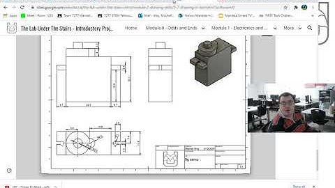 Introductory Robotics - AutoCAD Basics - Servo In Ortho