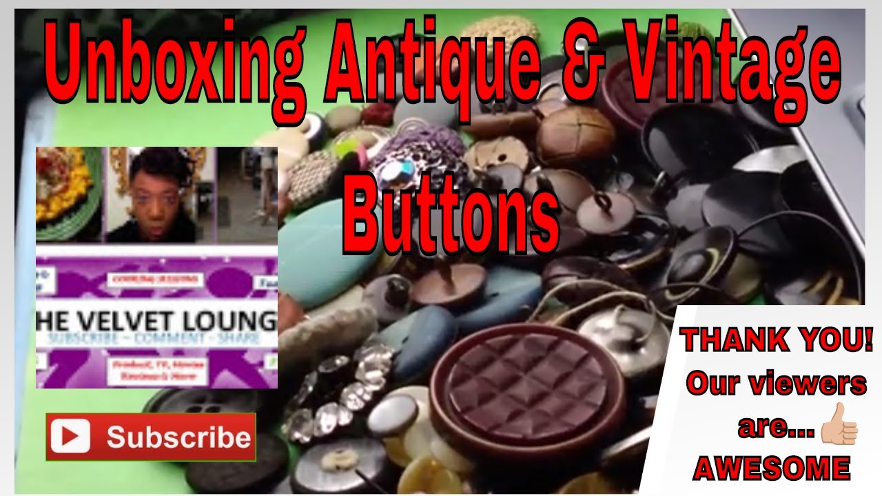 Vintage Buttons Fan Mail Part 2 Antique Button Gifts & See Next Video for Surprise