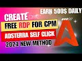 Adsterra free rdp safe method 2024  make 500 daily with adsterra earning trick 2024