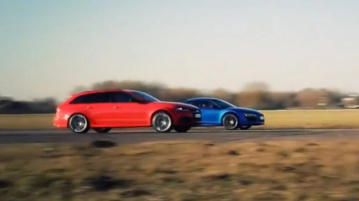 DRAG RACE - Audi R8 LMX vs. Audi RS6 Avant (2015)