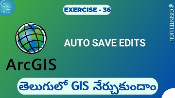 Auto Save Edits in ArcGIS || GIS in Telugu