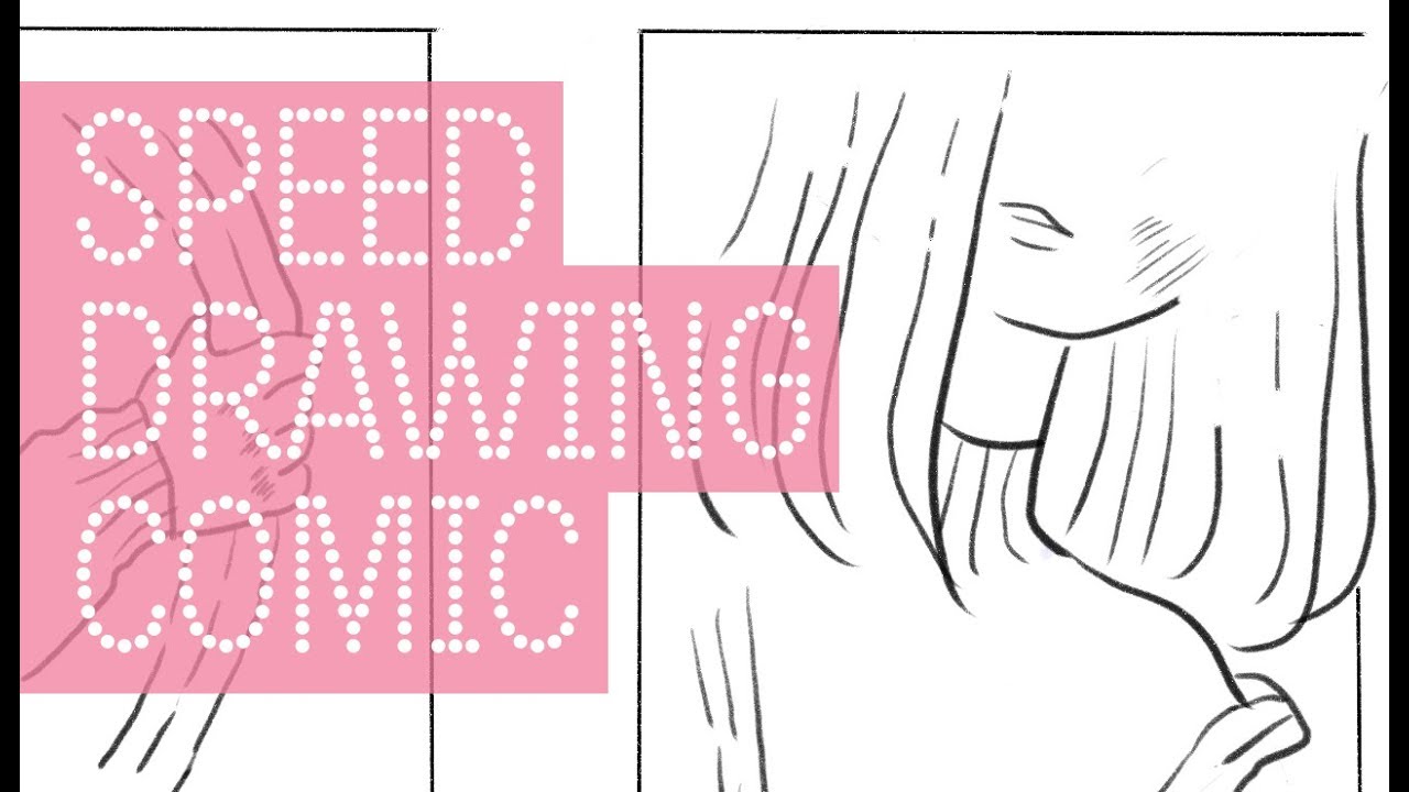 Speed drawing | How to draw a cute manga comic page in Krita
