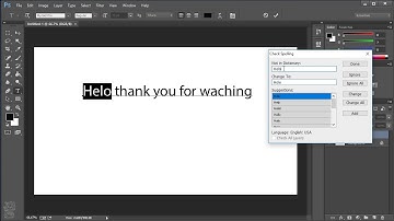 How To Spell Check In Photoshop