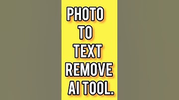 Photo To Text Remove Using Ai Tool #aitools