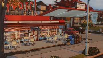 Newcrest - Beech Byway - Diner 🍟 | The Sims 4 - Stop Motion Speed Build (No CC)