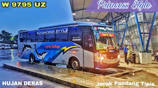 HUJAN DERAS! JARAK PANDANG NIPIS SEKALI!! Trip Sugeng Rahayu W 9795 UZ 