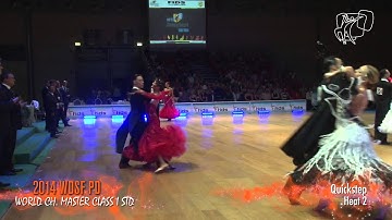 2014 WDSF PD World Master Class I STD | Semi-Final Q | DanceSport Total