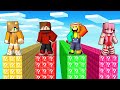 Course de lucky block avec la fan girl et talcado sur minecraft 