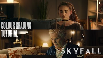 DaVinci Resolve 17 Colour Grading Tutorial SkyFall Movie Look