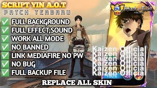 UPDATE Script Skin Yin AOT - Eren No Password | Full Effect Voice | Patch Terbaru