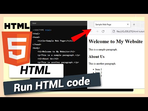 How to run HTML with Notepad in Windows