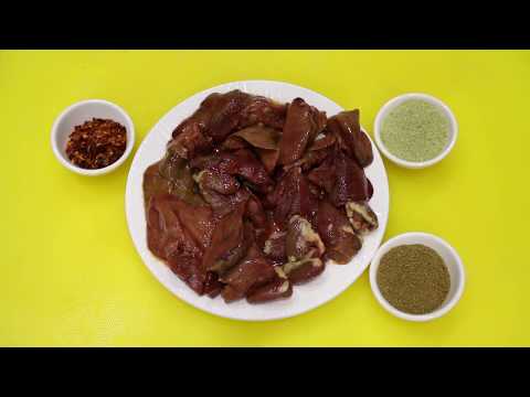 ქათმის გულ-ღვიძლი კეცზე