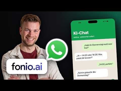 WhatsApp KI-Chatbot erstellen mit fonio.ai (Tutorial)