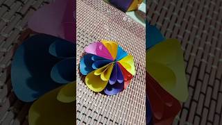 Easy 2D Paper Flower 🌺 Making #origami #shots #papercrafting #easyhacks