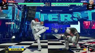 The King of Fighters XV(PS4)-Team Sacred Treasures vs Team Orochi IV