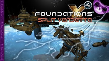 X4 Split Vendetta Ep54 - Unusual Abandoned and charged station wreckage!
