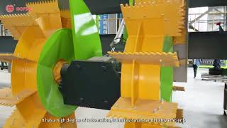 Agricultural composting fermentation organic fertilizer compost turner machine