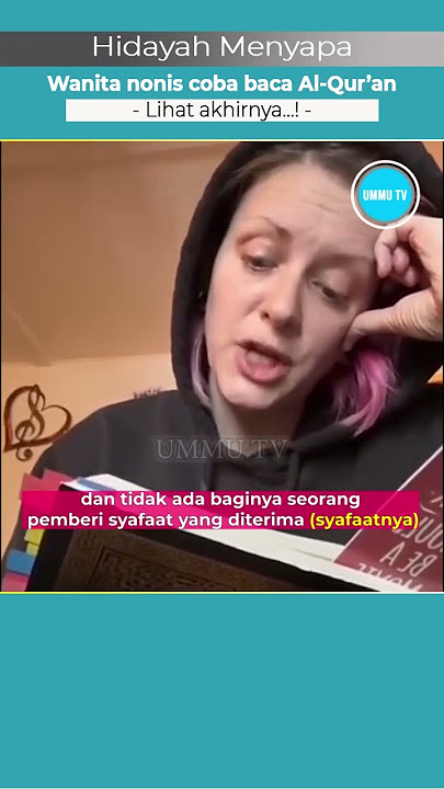 Reaction of non-Muslim women when reading the Qur'an. Guidance greets #converts