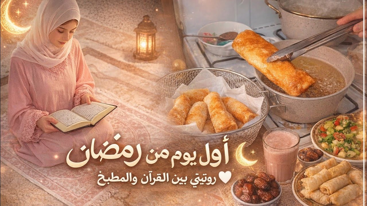 أول يوم من رمضان معي 🌙🤍 | أجواء روحانية وتحضيرات لذيذة #رمضان #RamadanVlog #أول_رمضان #أجواء_رمضانية