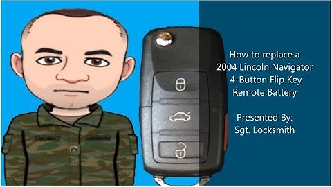 How to replace a 2004 Lincoln Navigator 4 Button Flip Key Remote Battery