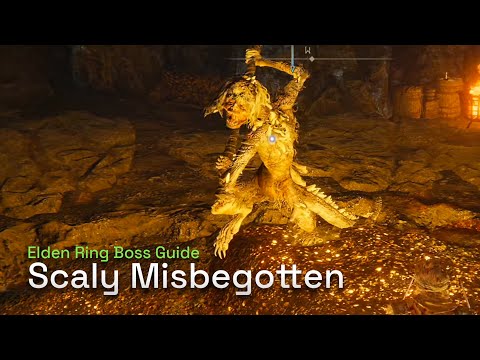 How To Defeat Scaly Misbegotten - Elden Ring Boss Gameplay Guide