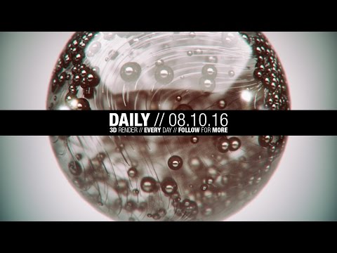 The Daily Render // 08.10.2016 // Timelapse / Speedart // MAXON Cinema 4D // OTOY OctaneRender