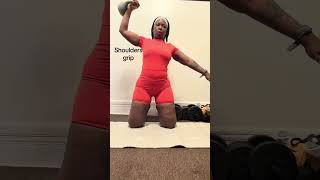 Bottoms up kettlebell #faith #workout #shoulder 